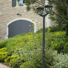 Load image into Gallery viewer, Metro Outdoor Solar LED Floor Lamp in Outside Area.