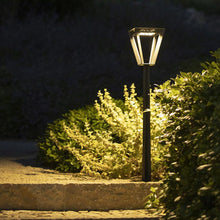 Load image into Gallery viewer, Metro Outdoor Solar LED Floor Lamp in Outside Area.