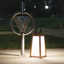 Load image into Gallery viewer, Roam Outdoor Solar LED Lantern in Outside Area.