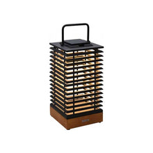 Load image into Gallery viewer, Tekura Outdoor Solar LED Lantern in Teak (Medium).