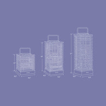 Load image into Gallery viewer, Tekura Outdoor Solar LED Lantern - line drawing.