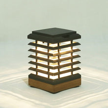 Load image into Gallery viewer, Tekura Outdoor Solar LED Table Lamp in Detail.