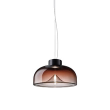 Load image into Gallery viewer, Aella LED Pendant Light in Shaded Burgundy/Matte Black (Small).