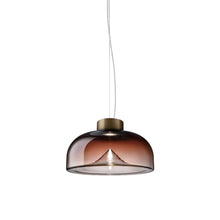 Load image into Gallery viewer, Aella LED Pendant Light in Shaded Burgundy/Matte Bronze (Small).