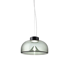 Load image into Gallery viewer, Aella LED Pendant Light in Smoke Grey/Matte Black (Small).