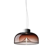 Load image into Gallery viewer, Aella LED Pendant Light in Shaded Burgundy/Matte White (Medium).