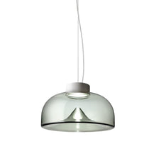 Load image into Gallery viewer, Aella LED Pendant Light in Smoke Grey/Matte White (Medium).