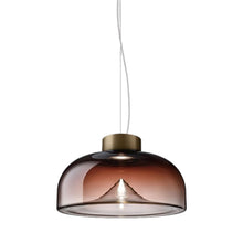 Load image into Gallery viewer, Aella LED Pendant Light in Shaded Burgundy/Matte Bronze (Large).
