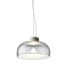 Load image into Gallery viewer, Aella LED Pendant Light in Transparent With White Spot/Matte White (Large).