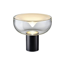 Load image into Gallery viewer, Aella LED Table Lamp in Transparent With White Spot/Matte Black (Small).