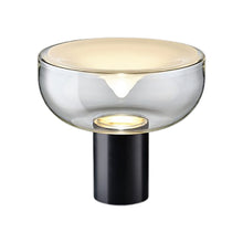 Load image into Gallery viewer, Aella LED Table Lamp in Transparent With White Spot/Matte Black (Medium).