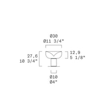 Load image into Gallery viewer, Aella LED Table Lamp - line drawing.