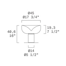 Load image into Gallery viewer, Aella LED Table Lamp - line drawing.