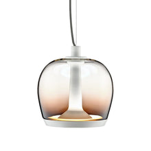 Load image into Gallery viewer, Aurelia LED Pendant Light in Shaded Burgundy/Matte White (Small).