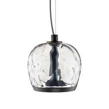 Load image into Gallery viewer, Aurelia LED Pendant Light in Transparent Water Effect/Matte Gunmetal (Small).