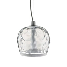 Load image into Gallery viewer, Aurelia LED Pendant Light in Transparent Water Effect/Matte White (Small).