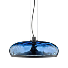 Load image into Gallery viewer, Aurelia LED Pendant Light in Blue Water Effect/Matte Gunmetal (Large).
