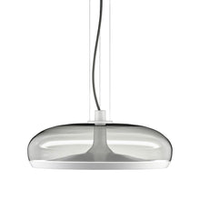 Load image into Gallery viewer, Aurelia LED Pendant Light in Smoke Grey/Matte White (Large).