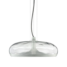 Load image into Gallery viewer, Aurelia LED Pendant Light in Transparent Water Effect/Matte White (Large).