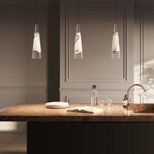 Load image into Gallery viewer, Cono di Luce LED Pendant Light in kitchen.