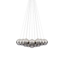 Load image into Gallery viewer, Random Cloud LED Pendant Light in Chrome (9.05-Inch/19-Light).