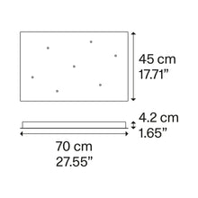 Load image into Gallery viewer, Rectangular Canopy - line drawing.