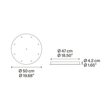 Load image into Gallery viewer, Round Canopy - line drawing.