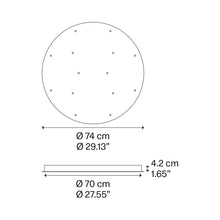 Load image into Gallery viewer, Round Canopy - line drawing.
