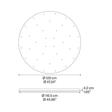 Load image into Gallery viewer, Round Canopy - line drawing.