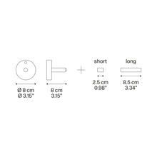 Load image into Gallery viewer, Wall Standard Canopy - line drawing.
