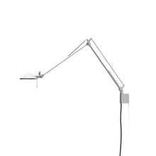 Load image into Gallery viewer, Berenice Wall Light in Aluminium/White Satin.