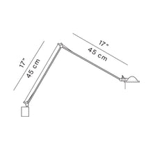Load image into Gallery viewer, Berenice Wall Light - line drawing.