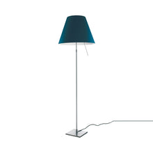Load image into Gallery viewer, Costanza Floor Lamp in Alu/Petroleum Blue.