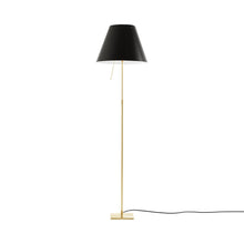 Load image into Gallery viewer, Costanza Floor Lamp in Brass/Liquorice Black.
