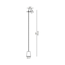 Load image into Gallery viewer, Counterbalance LED Floor Lamp - line drawing.