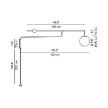 Load image into Gallery viewer, Malamata Wall Light - line drawing.