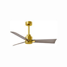 Load image into Gallery viewer, Alessandra Indoor / Outdoor Ceiling Fan in Brushed Brass/Gray Ash (42-Inch).