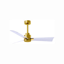 Load image into Gallery viewer, Alessandra Indoor / Outdoor Ceiling Fan in Brushed Brass/Matte White (42-Inch).