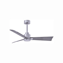 Load image into Gallery viewer, Alessandra Indoor / Outdoor Ceiling Fan in Brushed Nickel/Barn Wood (42-Inch).