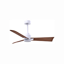 Load image into Gallery viewer, Alessandra Indoor / Outdoor Ceiling Fan in Matte White/Walnut (42-Inch).