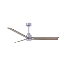 Load image into Gallery viewer, Alessandra Indoor / Outdoor Ceiling Fan in Brushed Nickel/Gray Ash (56-Inch).