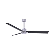 Load image into Gallery viewer, Alessandra Indoor / Outdoor Ceiling Fan in Brushed Nickel/Matte Black (56-Inch).
