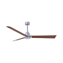 Load image into Gallery viewer, Alessandra Indoor / Outdoor Ceiling Fan in Brushed Nickel/Walnut (56-Inch).