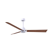 Load image into Gallery viewer, Alessandra Indoor / Outdoor Ceiling Fan in Matte White/Walnut (56-Inch).