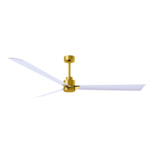Load image into Gallery viewer, Alessandra Indoor / Outdoor Ceiling Fan in Brushed Brass/Matte White (72-Inch).
