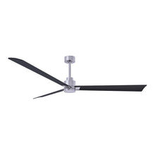 Load image into Gallery viewer, Alessandra Indoor / Outdoor Ceiling Fan in Brushed Nickel/Matte Black (72-Inch).