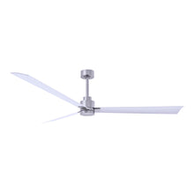 Load image into Gallery viewer, Alessandra Indoor / Outdoor Ceiling Fan in Brushed Nickel/Matte White (72-Inch).
