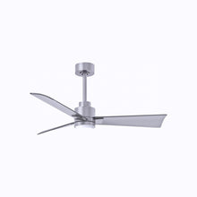 Load image into Gallery viewer, Alessandra Indoor / Outdoor LED Ceiling Fan in Brushed Nickel/Brushed Nickel (42-Inch).