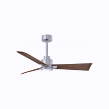 Load image into Gallery viewer, Alessandra Indoor / Outdoor LED Ceiling Fan in Brushed Nickel/Walnut (42-Inch).