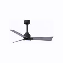 Load image into Gallery viewer, Alessandra Indoor / Outdoor LED Ceiling Fan in Matte Black/Barn Wood (42-Inch).